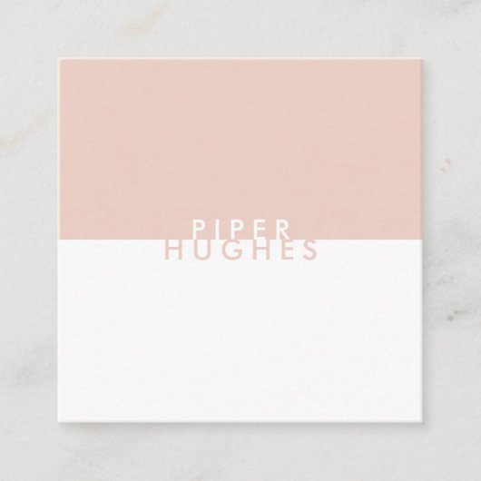Moderne minimalistische Visitekaartjes | Blush (Voorkant)