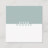 Moderne minimalistische Visitekaartjes | Sage (Voorkant)