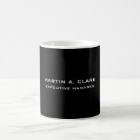Moderne minimalistische vlakte Elegant Zwart & Wit