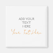 Moderne minimalistische vlakte Gepersonaliseerde t Magneet (Voorkant)