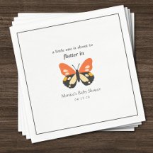 Moderne Minimalistische Vlinder Baby Shower