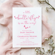 Moderne Minimalistische Vlinder Calligrafie Baby S