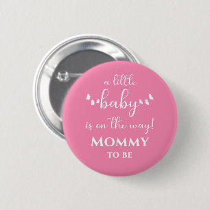 Moderne Minimalistische Vlinder Calligrafie Wordt- Ronde Button 5,7 Cm