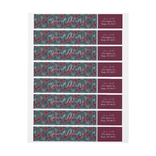 Moderne minimalistische vogelblauwe - speciale lev (Vel)