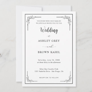 Moderne Minimalistische Volledig Schone Voorkant F Kaart