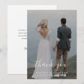 Moderne minimalistische volledige foto bedankt (Voorkant / Achterkant)