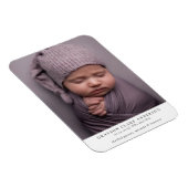 Moderne minimalistische volledige foto geboorteaan magneet (Rechterzijde)