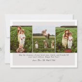 Moderne minimalistische volledige foto Gelukkig Ni Feestdagenkaart (Achterkant)