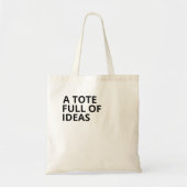 Moderne minimalistische VOLTOOIING VAN IDEAS Mam C Tote Bag (Voorkant)