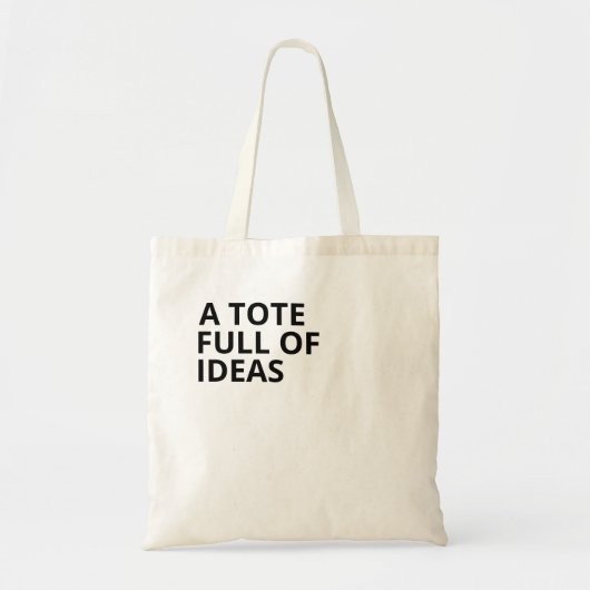 Moderne minimalistische VOLTOOIING VAN IDEAS Mam C Tote Bag (Voorkant)