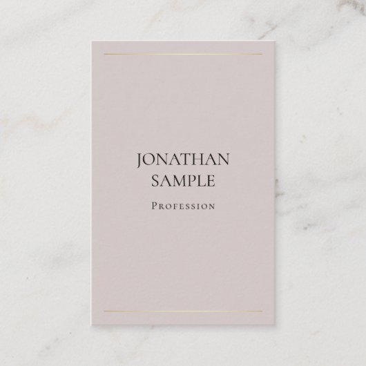 Moderne, minimalistische vormgeving elegante vormg visitekaartje (Voorkant)