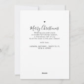 Moderne Minimalistische Vreedzame Kerstmis 12 Foto Feestdagenkaart (Achterkant)