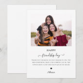 moderne, minimalistische vriendschappelijke beste  feestdagenkaart (Voorkant / Achterkant)