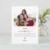 moderne, minimalistische vriendschappelijke beste  feestdagenkaart (Staand voorkant)