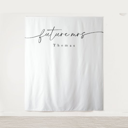 Moderne minimalistische Vrijgezellenfeest achtergr Wandkleed (Voorkant)