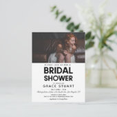 Moderne minimalistische Vrijgezellenfeest fotouitn Briefkaart (Staand voorkant)