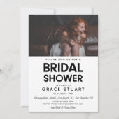 Moderne minimalistische Vrijgezellenfeest fotouitn Kaart (Voorkant)