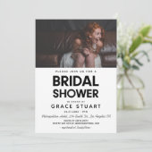 Moderne minimalistische Vrijgezellenfeest fotouitn Kaart (Staand voorkant)