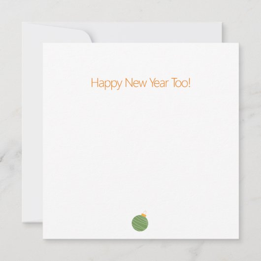 Moderne minimalistische vrolijke cactus kerst Kaar (Achterkant)