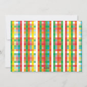 Moderne minimalistische vrolijke één foto kerst feestdagenkaart (Achterkant)