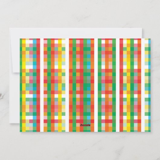 Moderne minimalistische vrolijke één foto kerst feestdagenkaart (Achterkant)