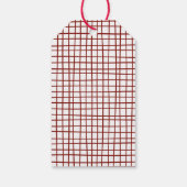 Moderne minimalistische vrolijke kerst aangepaste  cadeaulabel (Achterkant)