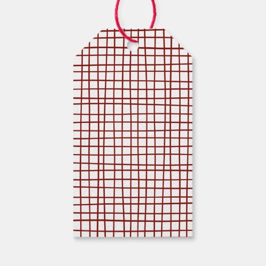 Moderne minimalistische vrolijke kerst aangepaste cadeaulabel (Achterkant)