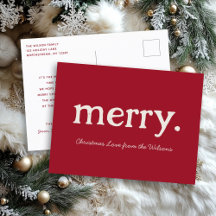 Moderne minimalistische vrolijke kerstfamilie