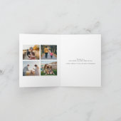 Moderne minimalistische vrolijke kerstfoto feestdagen kaart (Binnen)