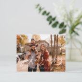 Moderne minimalistische vrolijke wensen Vakantiefo Briefkaart (Staand voorkant)