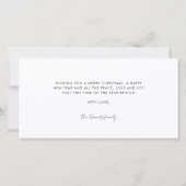 Moderne minimalistische vrolijkheid alles 4 foto c feestdagenkaart (Achterkant)