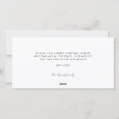 Moderne minimalistische vrolijkheid alles 4 foto c feestdagenkaart (Achterkant)