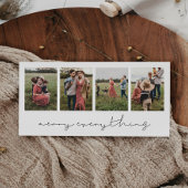 Moderne minimalistische vrolijkheid alles 4 foto c feestdagenkaart