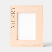 Moderne minimalistische vrolijkheid, kerstlaser gegraveerde lijstjes (Voorkant)