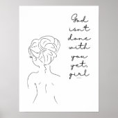 Moderne minimalistische vrouwelijke huis accent li poster (Voorkant)