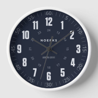 Moderne Minimalistische Wandklok – Aurora Drift