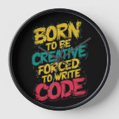 Moderne minimalistische wandklok - Creatief ontwer (Voorkant)