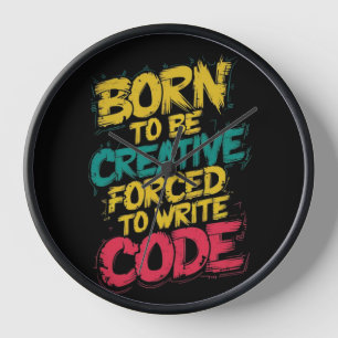 Moderne minimalistische wandklok - Creatief ontwer