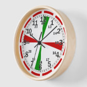 Moderne minimalistische wandklok stijlvol en funct (Hoek)