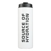 Moderne minimalistische waterbron thermosbeker (Voorkant)