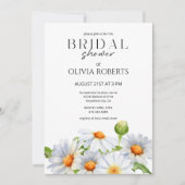 Moderne minimalistische watercolol Daisy Vrijgezel Kaart (Voorkant)