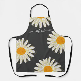 Moderne minimalistische waterkoelkamille schort