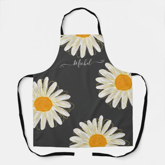 Moderne minimalistische waterkoelkamille schort (Voorkant)