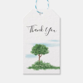 Moderne Minimalistische Waterverf Aanpasbaar Cadeaulabel
