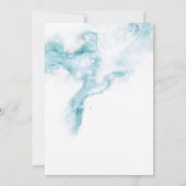 Moderne minimalistische Waterverf-bruiloft in de o Kaart (Achterkant)