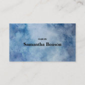 Moderne minimalistische Waterverf loyaliteit Kaart Visitekaartje (Achterkant)