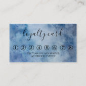 Moderne minimalistische Waterverf loyaliteit Kaart Visitekaartje (Voorkant)