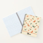Moderne minimalistische Waterverf vlinders Notitieboek (Binnen)
