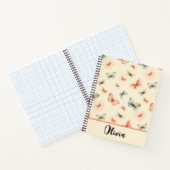 Moderne minimalistische Waterverf vlinders Notitieboek (Binnen)