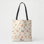 Moderne minimalistische Waterverf vlinders Tote Bag (Voorkant)